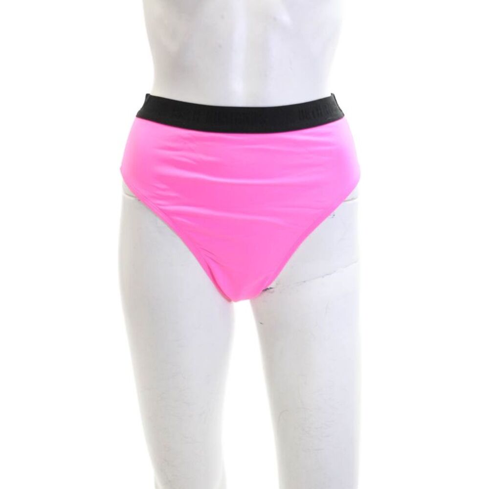 Beth Richards Womens Kim Swimwear High-Waisted Bikini Bottom Pink Size M